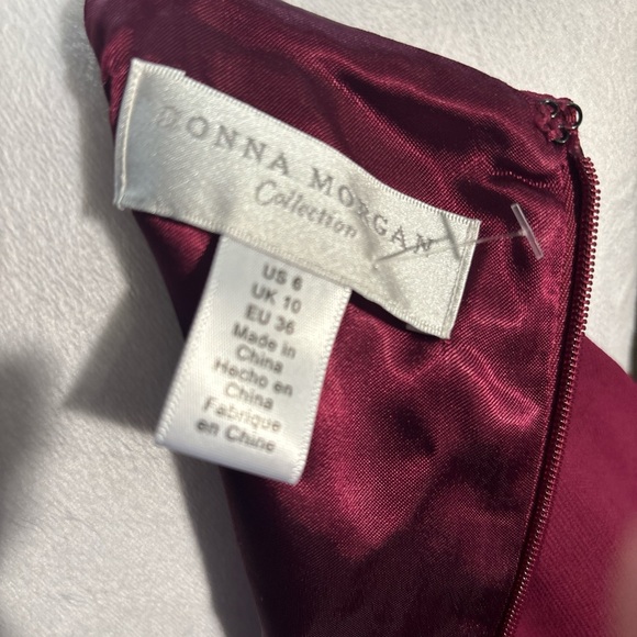 Donna Morgan Red Halter Maxi Dress for Prom - Picture 6 of 6